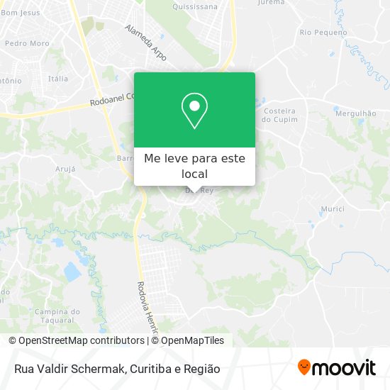 Rua Valdir Schermak mapa