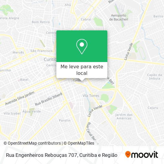 Rua Engenheiros Rebouças 707 mapa