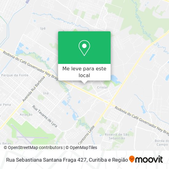 Rua Sebastiana Santana Fraga 427 mapa