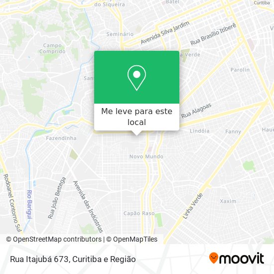 Rua Itajubá 673 mapa