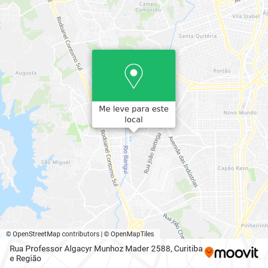Rua Professor Algacyr Munhoz Mader 2588 mapa