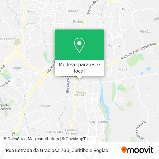 Rua Estrada da Graciosa 730 mapa