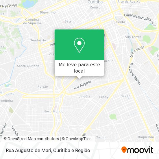 Rua Augusto de Mari mapa