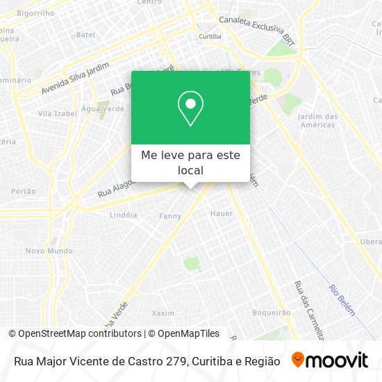Rua Major Vicente de Castro 279 mapa