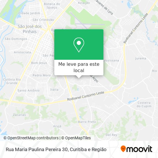 Rua Maria Paulina Pereira 30 mapa