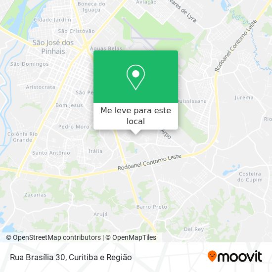 Rua Brasília 30 mapa