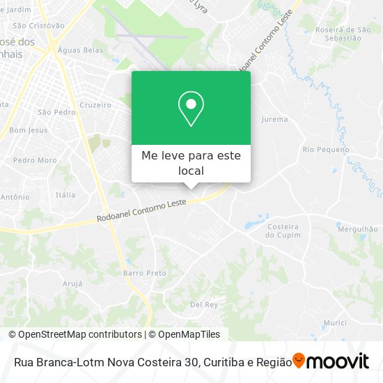 Rua Branca-Lotm Nova Costeira 30 mapa
