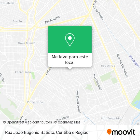 Rua João Eugênio Batista mapa