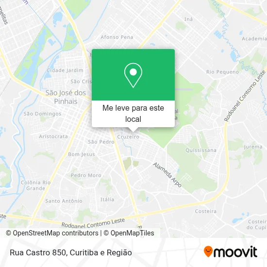 Rua Castro 850 mapa