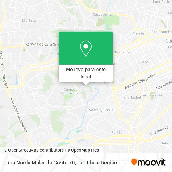 Rua Nardy Müler da Costa 70 mapa
