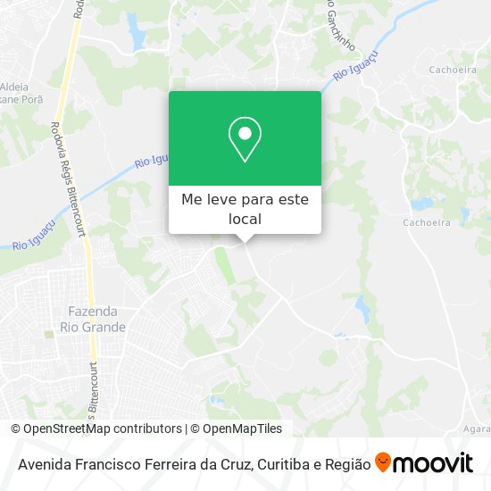 Avenida Francisco Ferreira da Cruz mapa