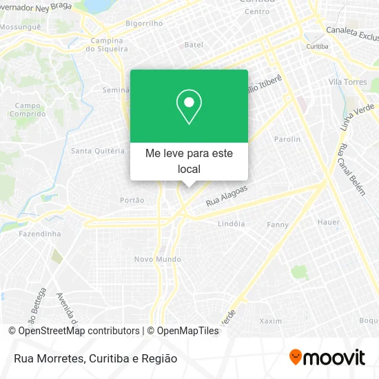 Rua Morretes mapa
