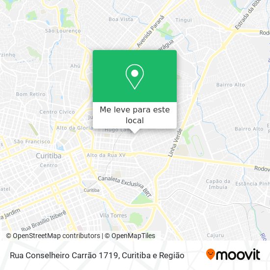 Rua Conselheiro Carrão 1719 mapa