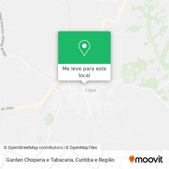 Garden Choperia e Tabacaria mapa