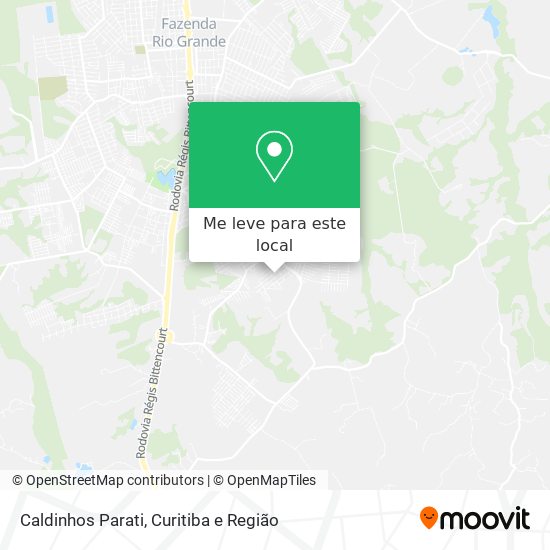 Caldinhos Parati mapa