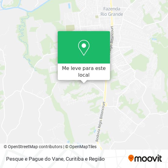 Pesque e Pague do Vane mapa