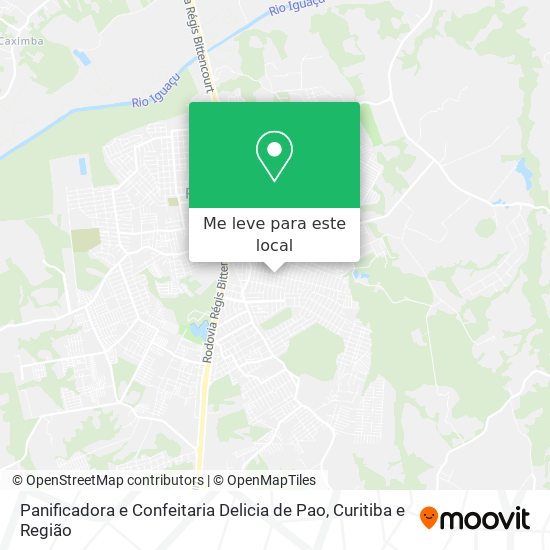 Panificadora e Confeitaria Delicia de Pao mapa