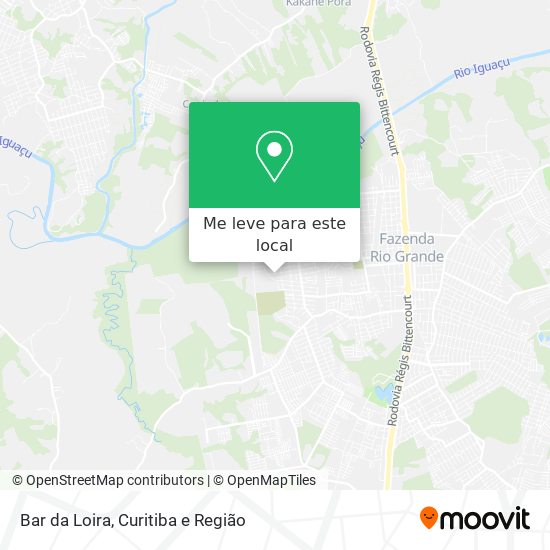 Bar da Loira mapa