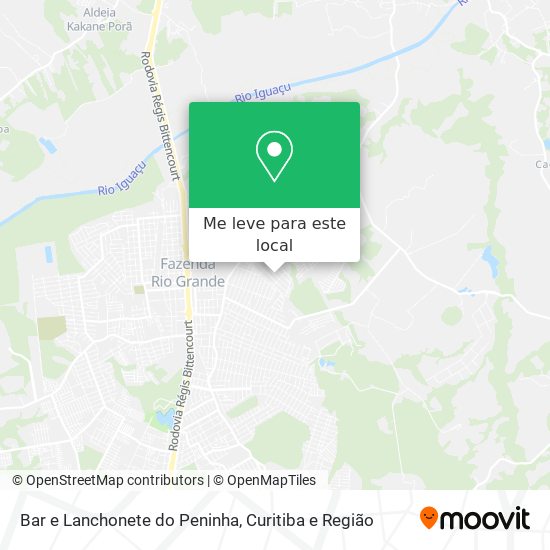 Bar e Lanchonete do Peninha mapa