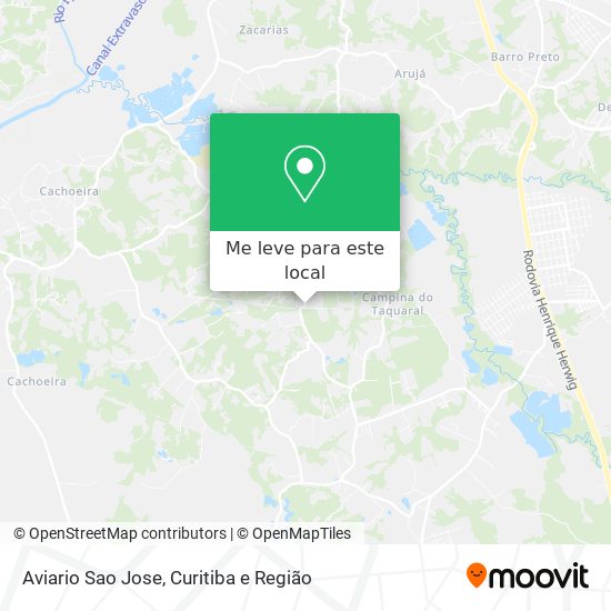 Aviario Sao Jose mapa