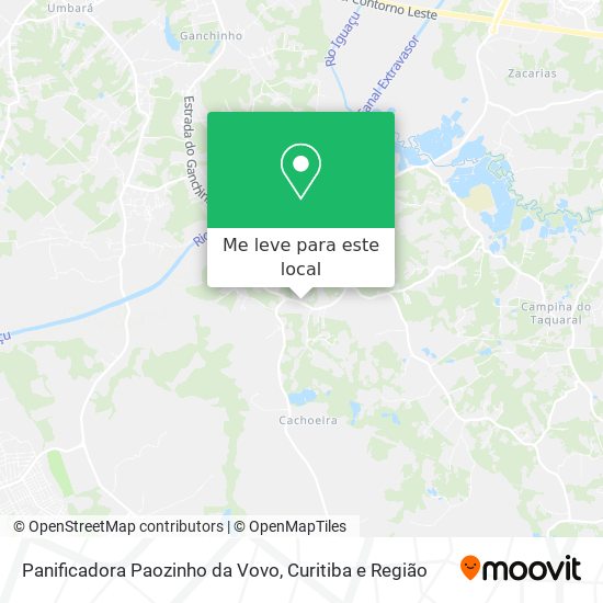 Panificadora Paozinho da Vovo mapa