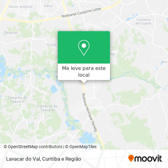 Lavacar do Val mapa
