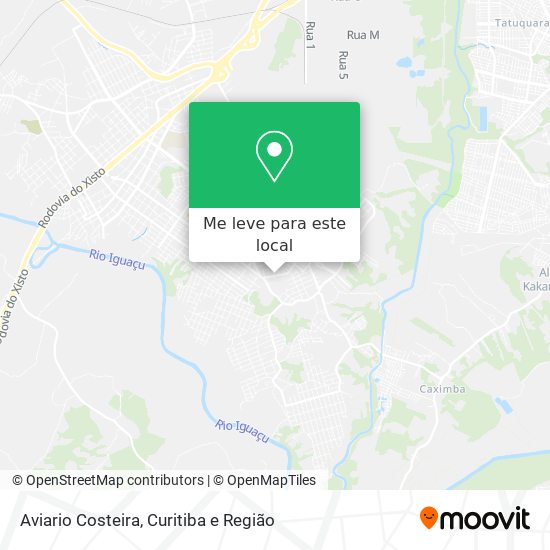 Aviario Costeira mapa
