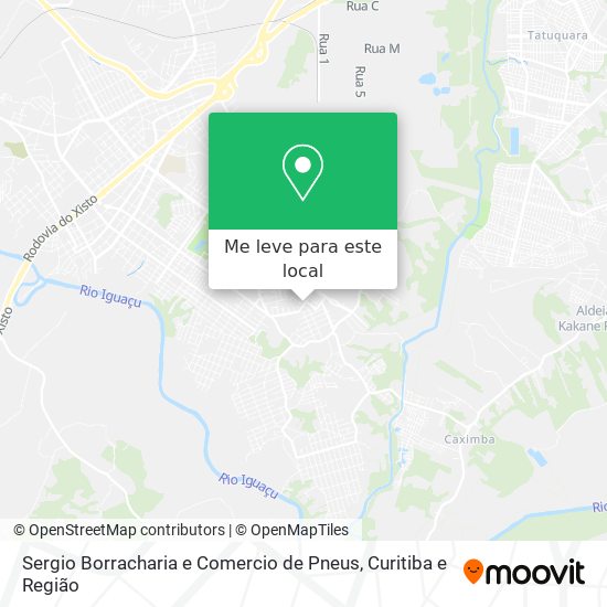 Sergio Borracharia e Comercio de Pneus mapa