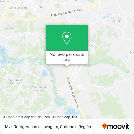 Mvk Refrigeracao e Lavagem mapa