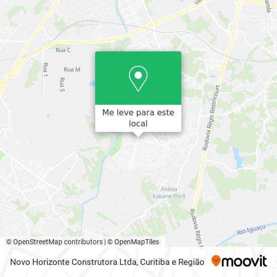 Novo Horizonte Construtora Ltda mapa