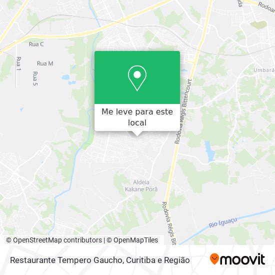 Restaurante Tempero Gaucho mapa