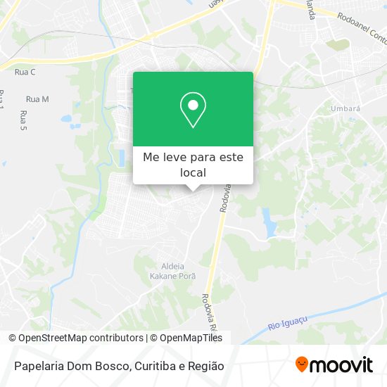 Papelaria Dom Bosco mapa