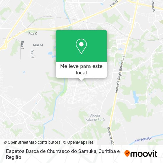 Espetos Barca de Churrasco do Samuka mapa
