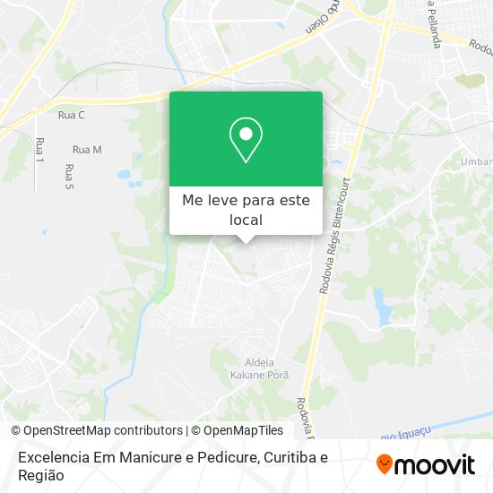 Excelencia Em Manicure e Pedicure mapa