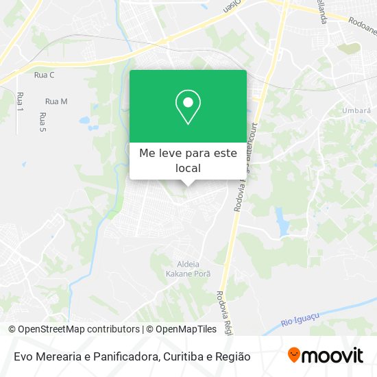 Evo Merearia e Panificadora mapa