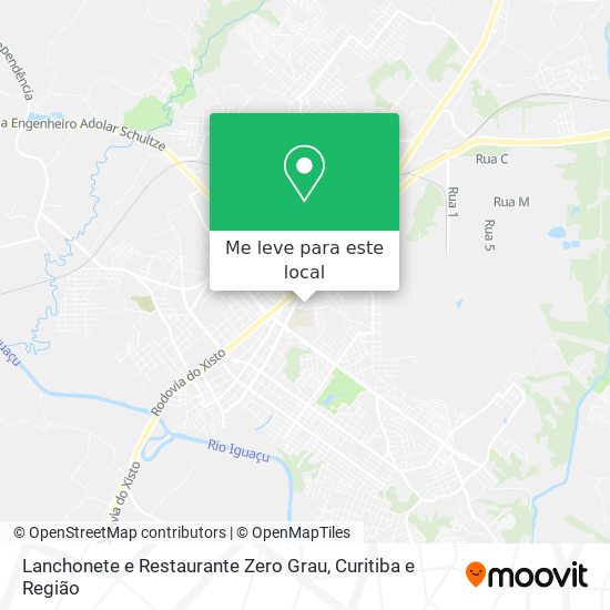 Lanchonete e Restaurante Zero Grau mapa