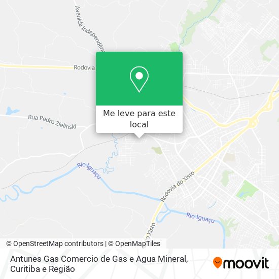Antunes Gas Comercio de Gas e Agua Mineral mapa