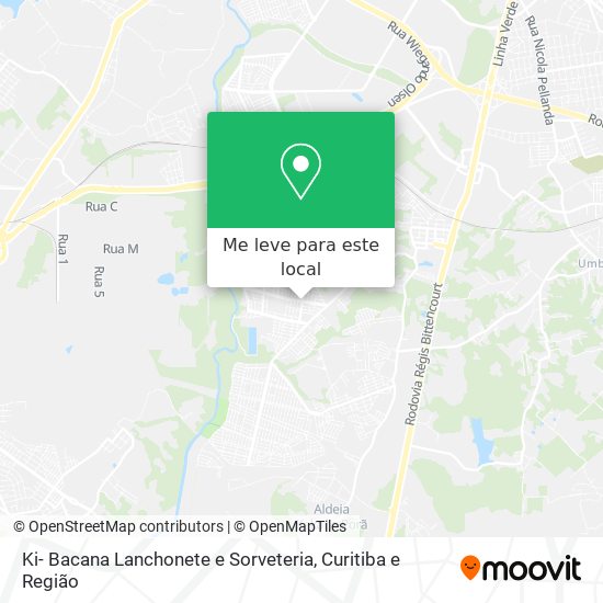 Ki- Bacana Lanchonete e Sorveteria mapa