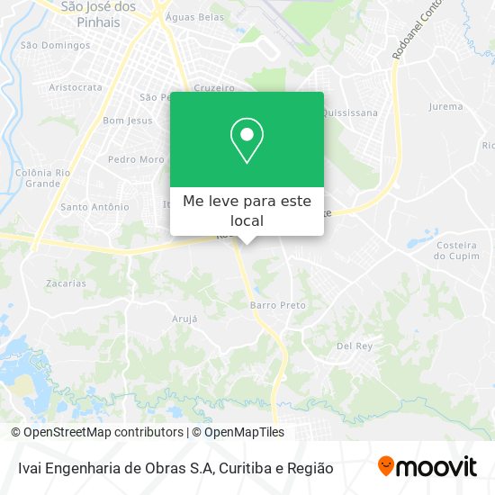 Ivai Engenharia de Obras S.A mapa