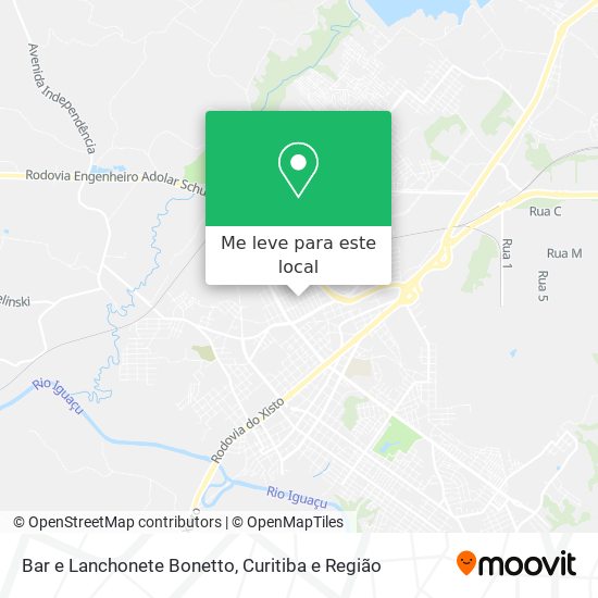 Bar e Lanchonete Bonetto mapa