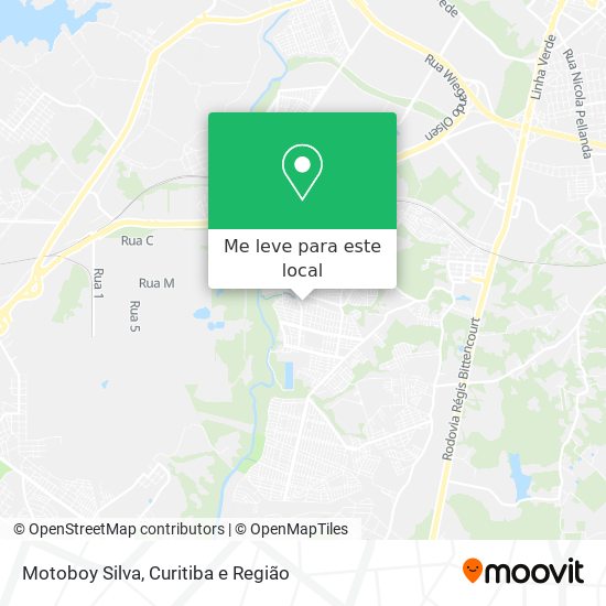 Motoboy Silva mapa