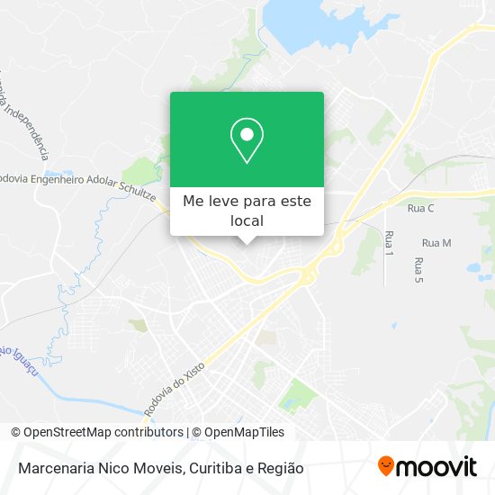 Marcenaria Nico Moveis mapa