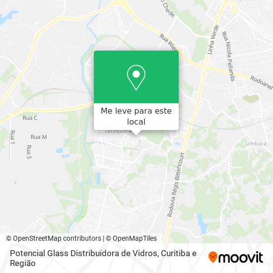 Potencial Glass Distribuidora de Vidros mapa