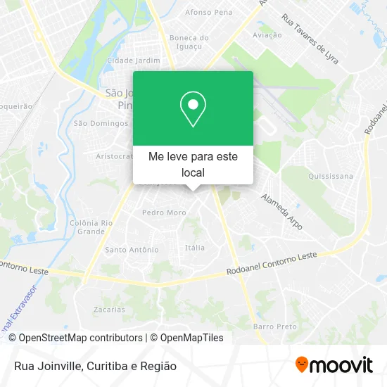 Rua Joinville mapa