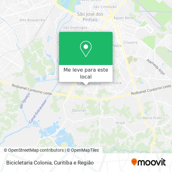 Bicicletaria Colonia mapa