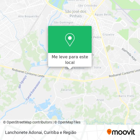 Lanchonete Adonai mapa
