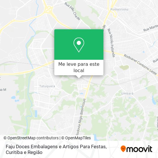 Faju Doces Embalagens e Artigos Para Festas mapa