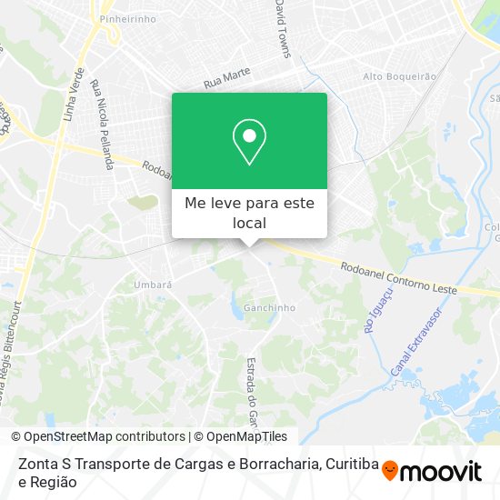Zonta S Transporte de Cargas e Borracharia mapa