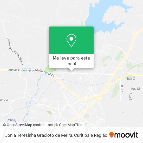 Jonia Teresinha Gracioto de Meira mapa