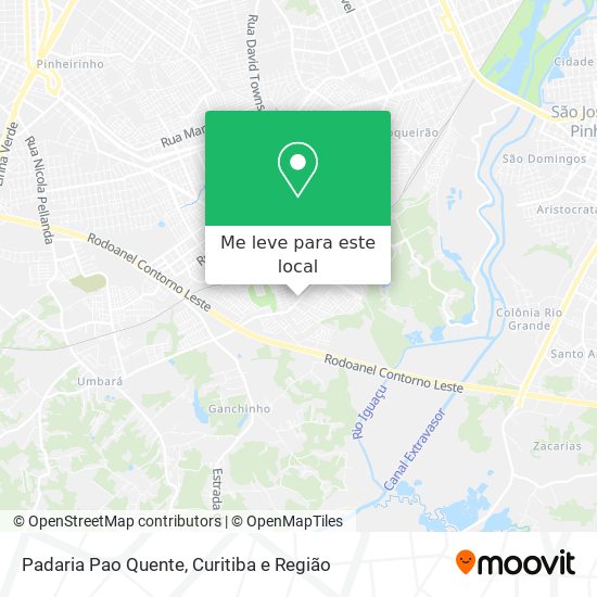 Padaria Pao Quente mapa